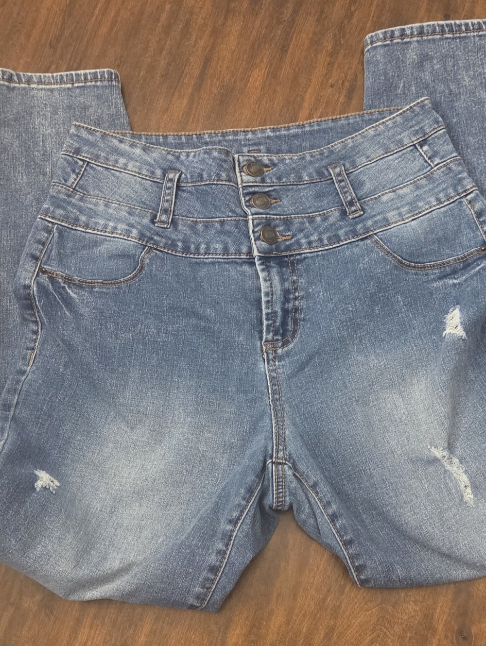 Rue21 Distressed, High Waisted Jeans, Size 10